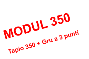 MODUL 350   Tapio 350 + Gru a 3 punti